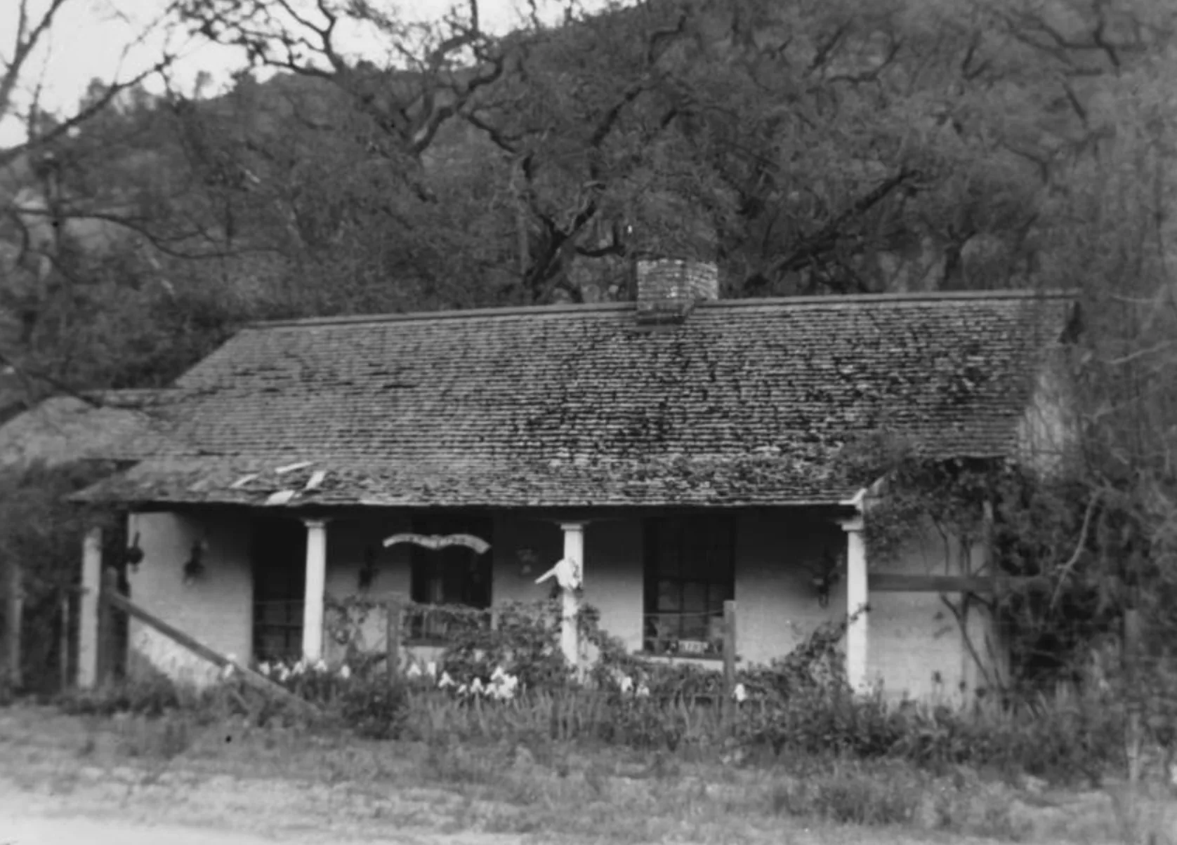 Adobe in New Almaden, circa 1860